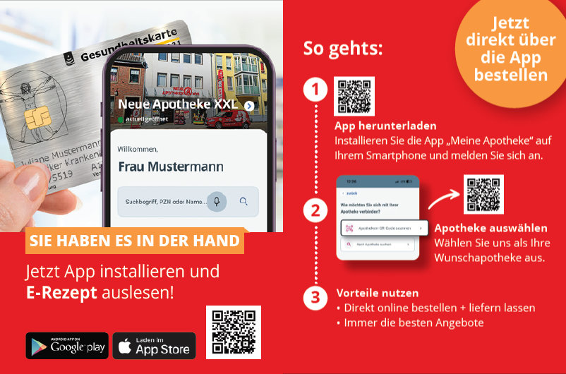 Jetzt App installieren und e-Rezept auslesen!